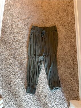 Hem & Thread Olive Green Drawstring Jogger Pants